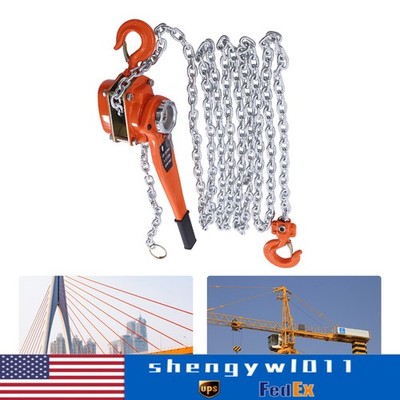 Lever Block Chain Hoist Ratchet Type Come Along Puller 20 FT Lifter 1.5 Ton New