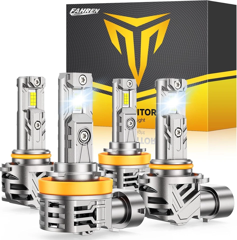 FAHREN/TERMITOR FAHREN H11/H9/H8+9005/HB3 LED Light Bulb 240W 120000LM Ultra Brigt High/Low Beam