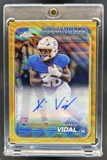 2024 Topps Chrome Kimani Vidal Rookie Auto RC Gold Wave Refractor #/50 Chargers