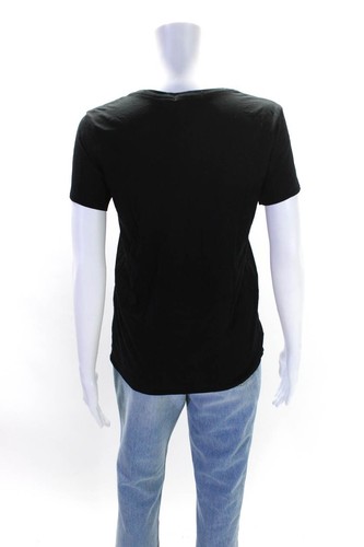 Rag & Bone Women's Crewneck Short Sleeves Basic T-Shirt Black Size M - Picture 3 of 6