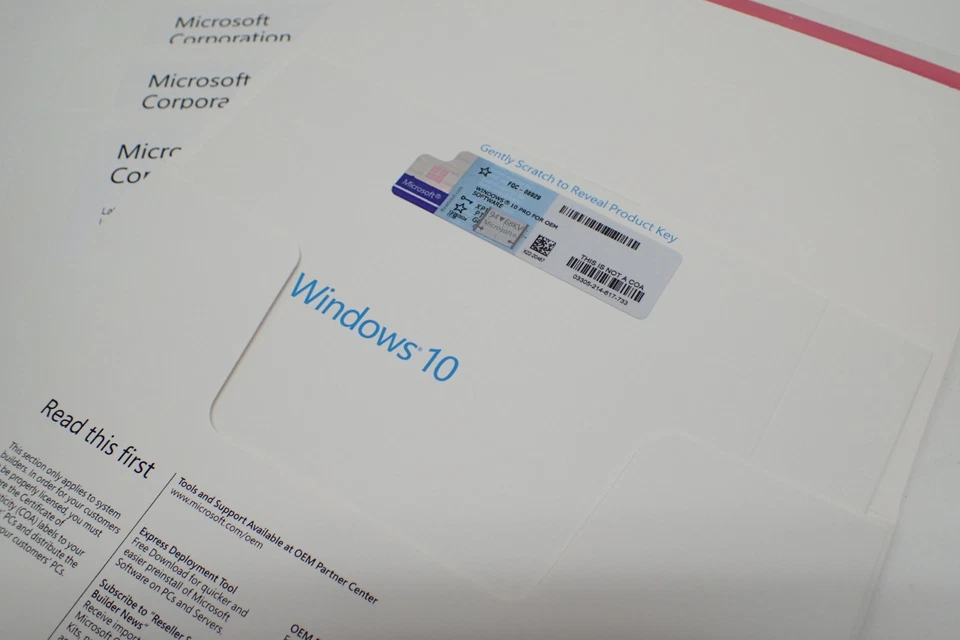 Microsoft Windows 10 Pro 64bit 22H2 DVD English OEI Product Key Media (5-Pack) - Image 2 of 3