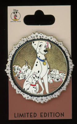 DEC Employee Center Mother's Day 101 Dalmatians Perdita Pups LE 250 Disney Pin