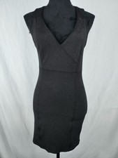 Forever 21 Black Sleeveless Mini Dress with Cut out Back and 1/2 Zip