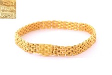 Bracciale In Rete Alla Moda Fope In Oro Giallo 18K Da 23G Italia Vicenza Mk