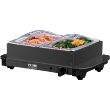 Prime Cuisine Twin Buffet Warmer (Black)