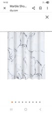 Good Home Shower Curtain Marble Pattern