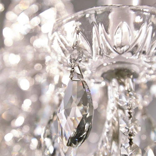 Traditional Crystal 26"W Polished Chrome 10-Light Chandelier - Picture 2 of 5