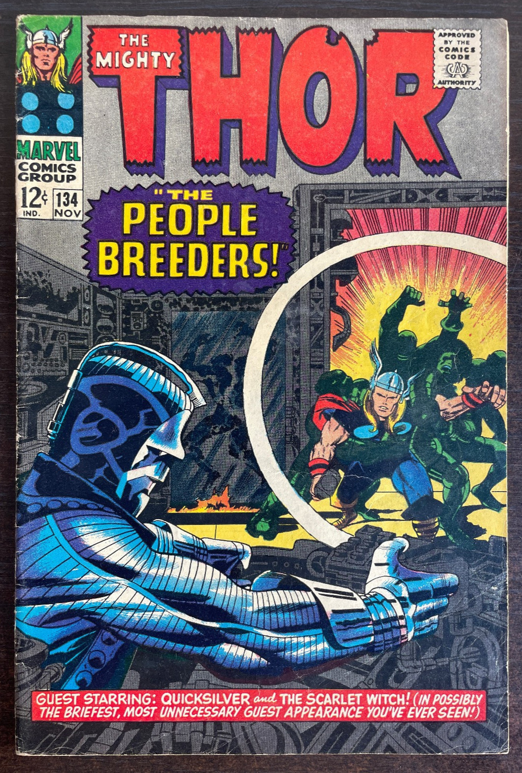 Thor #134 - 1st App Of High Evolutionary 1966 Marvel Comics