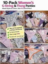 New Wholesale Lot 10 La Senza Women G-String Thongs Panties Underwear  Medium