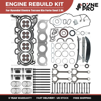 #ad #ad G4NC 2.0L Engine Rebuild Overhaul Kit Timing For Hyundai Elantra Tucson TL Kia $199.99