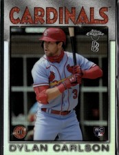 2021 Topps Chrome Ben Baller Edition #86TB-6 Dylan Carlson 1986 Topps Baseball