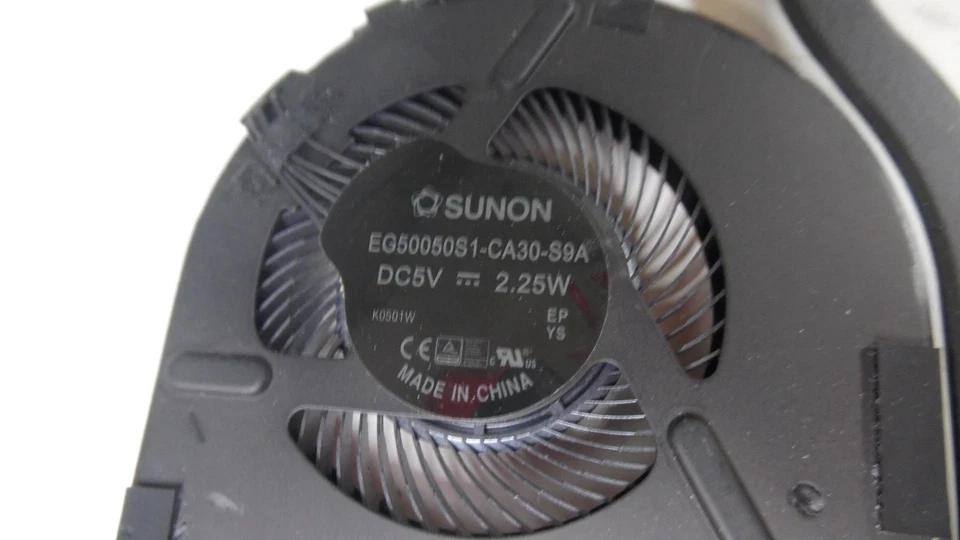 Genuine Lenovo ThinkPad T480 CPU Cooling Fan Heatsink 01ER499/01ER498 - Image 4 of 4