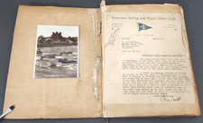 Antique scrapbook Rochester Medway Sailing Club handwritten album 1930s yachts