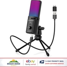 Cardioid Gaming Microphone with USB Connectivity and Quick Mute Function