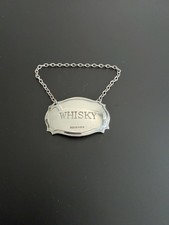 Georgian Style Solid Silver Whisky Decanter Label Wine Label C Robathan 2008