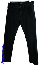 Old Navy Black Skinny Jeans Kids Boys Sz 16 Adjustable Waist Pants