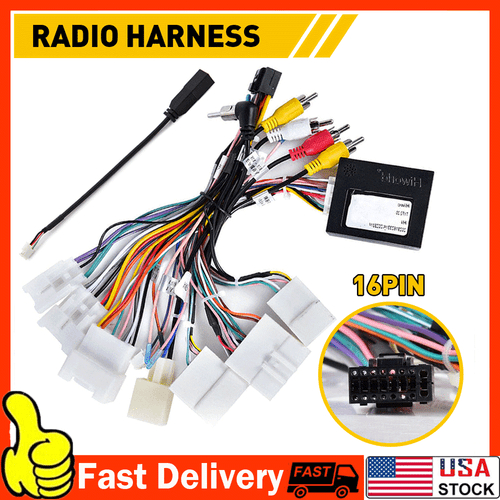 For Toyota Radio Stereo Car Wire Harness Cable Adapter w/ Canbus BOX - Bild 21 von 24