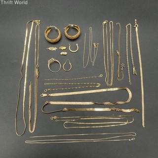 14K Yellow Gold Precious Metal Scrap Jewelry Lot 30.9g