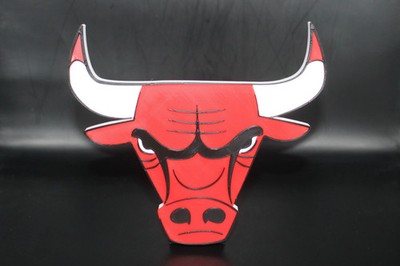 Chicago Bulls 3D printed Logo Sign Wall Desk Shelf Art