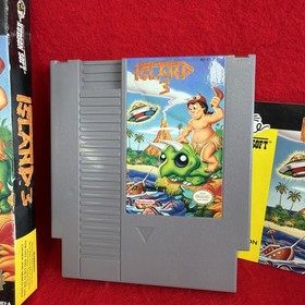 Adventure Island 3 III Nintendo NES Complete CIB Rare