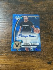 MIKAYLA BLAKES 2024-25 Bowman Chrome University U Sapphire 1st AUTO Vanderbilt B