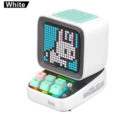 Divoom Ditoo-Pro Retro Pixel Art Bluetooth Portable Speaker Alarm Clock LED