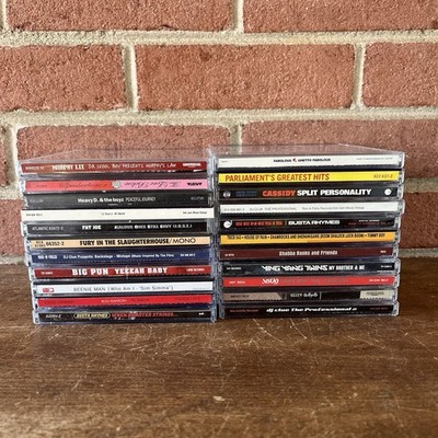Lot of 22 Hip Hop Rap CDs Nelly Busta Rhymes Outkast DJ Clue Sisqo LL Heady D