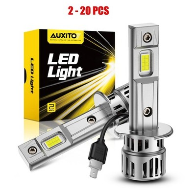 Set H1 3570 M6S 6500K Lamp LED Headlight White Bright W/Fan Super Cooling 2-20X