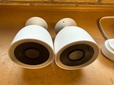 2 x Nest Cam IQ Outdoor Security Cameras - White