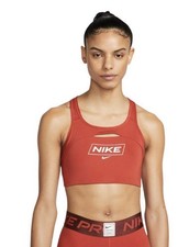 Image of NIKE PRO SWOOSH DRI FIT MEDIUM SUPPORT TRAINING BRA SIZE SMALL DQ5252 623 NEW