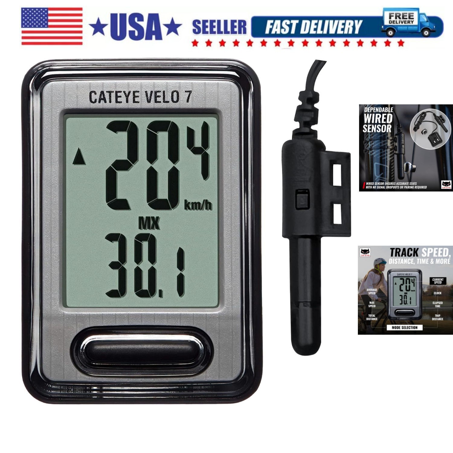 Wired Bike Computer &ndash; Entry-Level Speedometer and Odometer