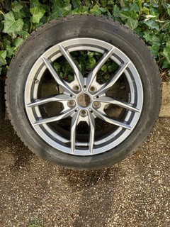 Satz Kompletträder Dunlop Winter Sport 5 205/55R17 95V auf AUTEC BAVARIS für BMW