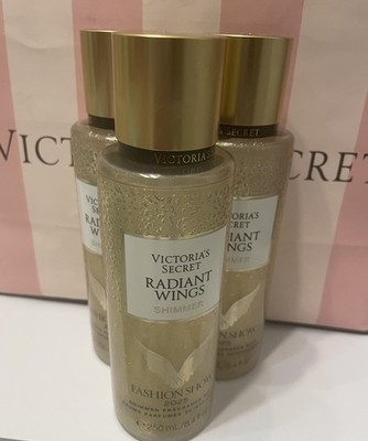 3Pcs  Victoria's Secret Radiant Wings Shimmer Body Mist, 8.4 oz - FASHION SHOW