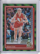 2025 Panini WNBA Donruss Lexie Hull Green Laser #85 Indiana Fever