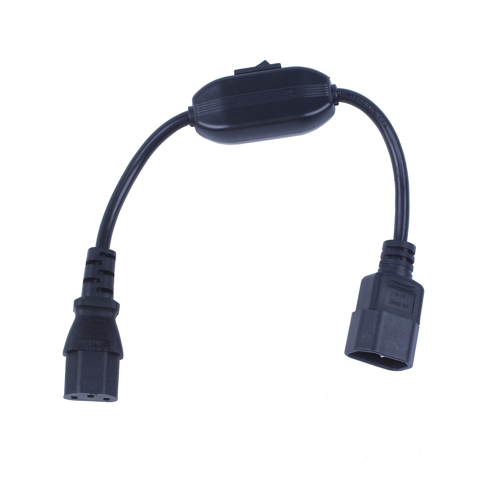 5X Special PDU   Cord Cable, IEC 320 C14 to C13 with on/Off  30cm Black C9B3