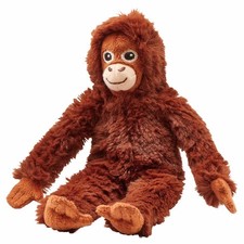 IKEA DJUNGELSKOG Mini Orangutan Plush 7 3/4" Monkey Stuffed Animal Soft Toy