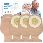 22Pcs Ostomy Bags One Piece Drainable Ostomy Bag 15-60mm Cut-to-Fit Urostomy Bag