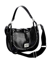 Borsa con Borchie Nero Borsa a Tracolla