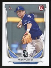 2014 Bowman Draft 1st RC Rookie Trea Turner #DP10