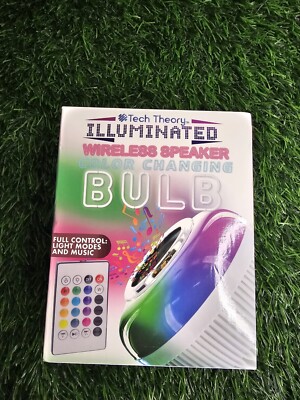 Tech Theory Illuminated Wireless Speaker color changing Bulb