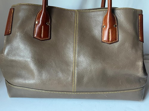 Dooney & Bourke tote borsetta borsetta pelle designer manico superiore tartaruga anatra - Foto 5 di 8