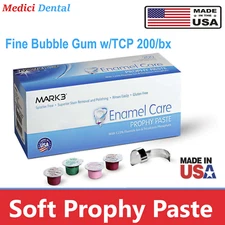 Dental Care Soft Prophy Paste Fine BubbleGum w/TCP 200/bx.  MARK3® - 12/25, USA