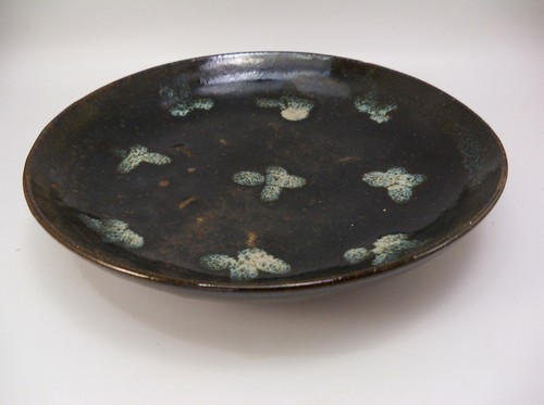 1950s Japanese Studio Pottery Stoneware Tenmoku Plate Mashiko Leach Hamada - Picture 6 of 11