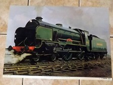 Steam Train Print Large Vintage Paistow Poster 925 Schools Class Loco  Southern 