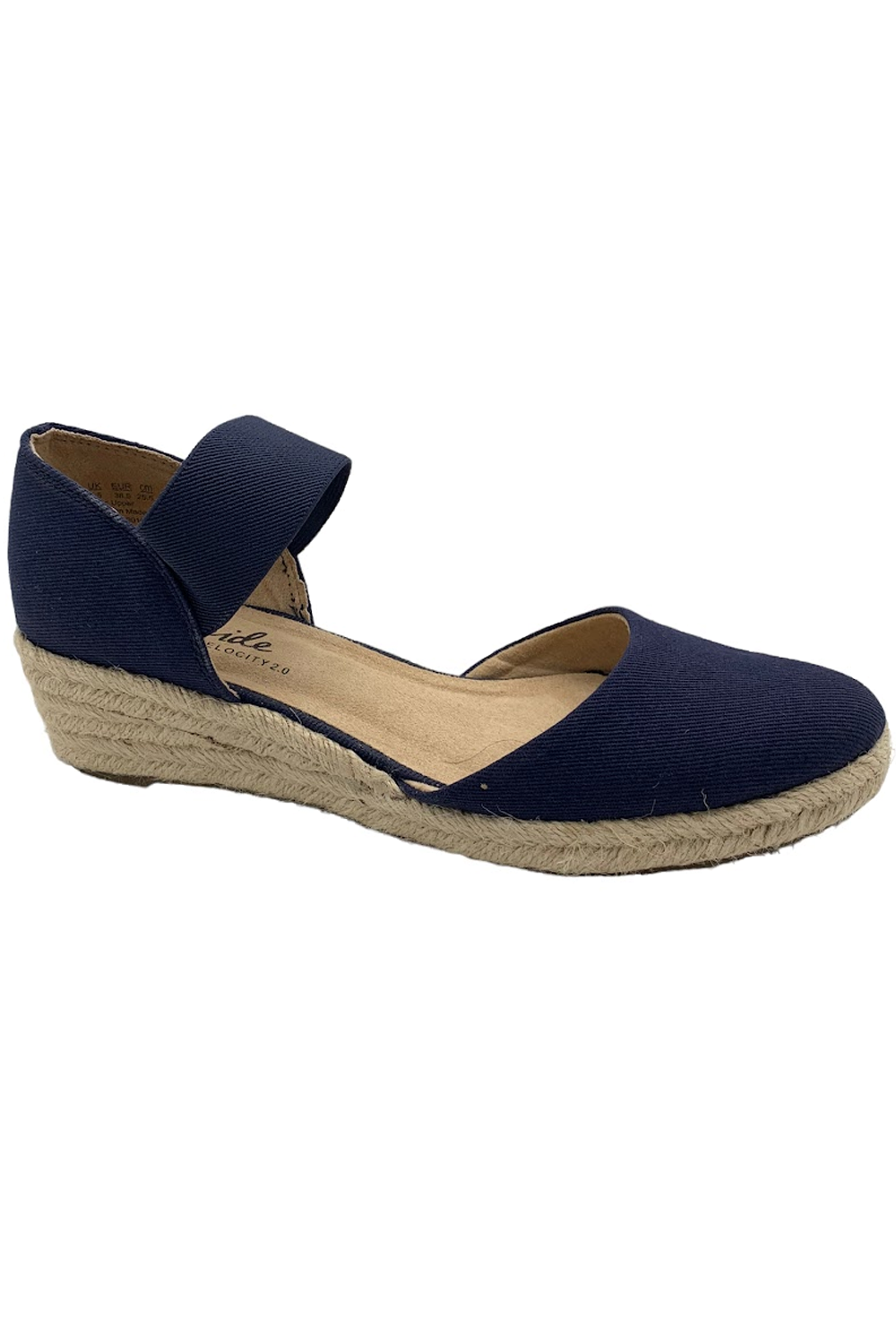 Kaylee Espadrille Sandal Navy | eBay