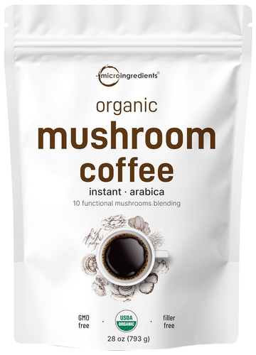 Organic Instant 10 in 1 Mushroom Coffee Powder, 28 Ounce (317 Servings)| Premium - Bild 12 von 12