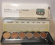 Kryolan Dermacolor Camouflage Creme Palette 6 Colors Pick D H M S D1W- D6W 71007