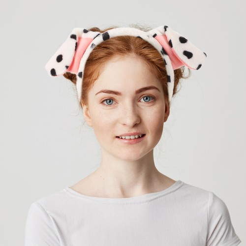 Dalmatian Ears Adult Headband Costume Puppy Cat Cosplay Hairhoop Headgear Child - Picture 12 of 12