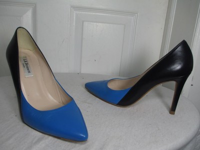 blue pointed shoes