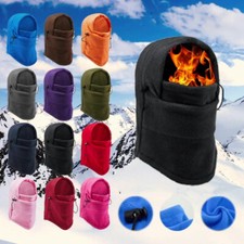 Balaclava Ski Mask 1 Hole Full Face Beanie Winter Fleece Cap Outdoor Sports Hat